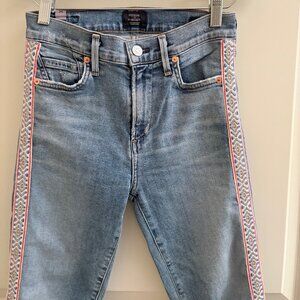 Citizens Of Humanity Embroidered Rocket Crop High Rise Skinny Jeans 25 x 24 / 0